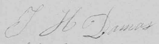 1865 Johannes Hendrik Dumas Signature