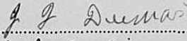 1910 Johannes Jacobus Dumas sig